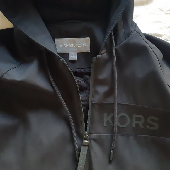 Michael Kors Tigres Hooded Black Jacket - Picture 4 of 15